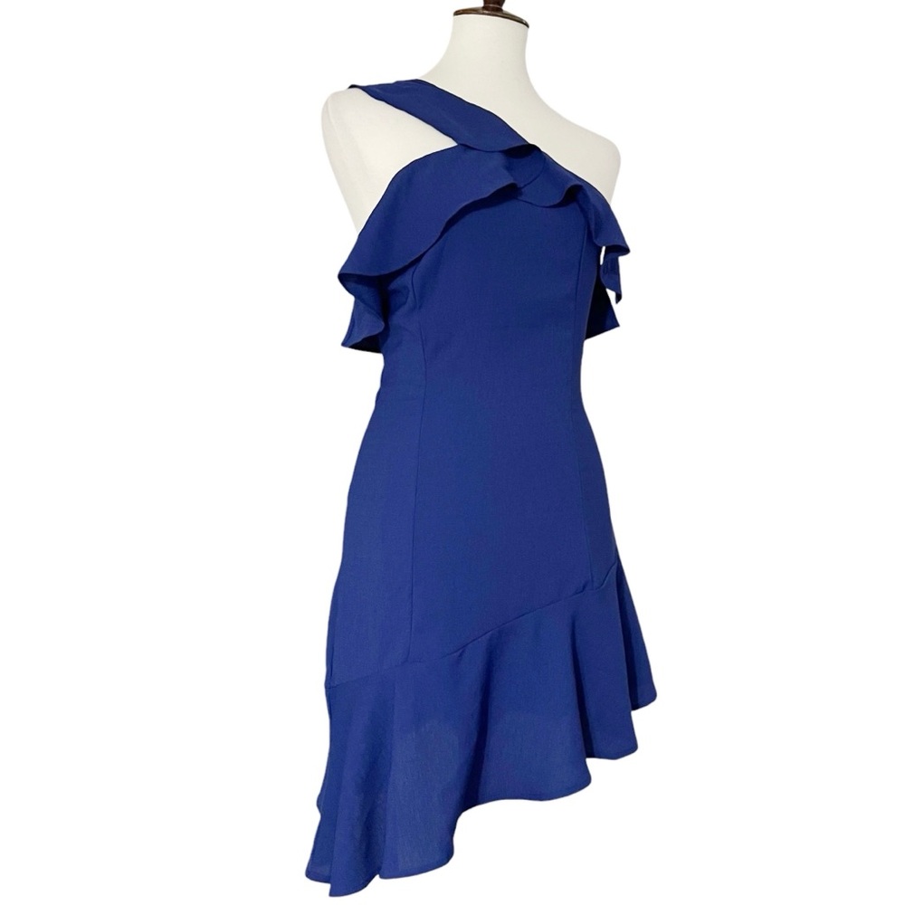 Lulus Beautiful View‎ Royal Blue One-Shoulder Dress Size Small - Picture 5 of 12